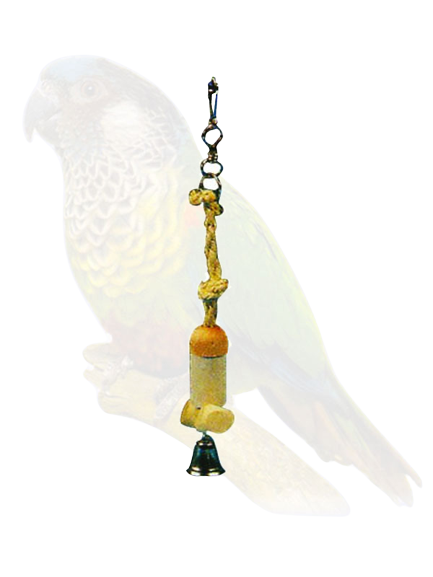 Karlie Bird Toy Lava Wooden Bell 30*6cm