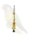 [000000002069] Karlie Bird Toy Lava Wooden Bell 30*6cm