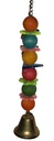 [000000002104] Round wood ball with bell toy 39*4cm