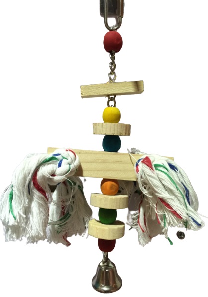  Wooden Toy Cage Swing 24*10cm