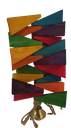 [000000002197] Triangle multi color toy 36*16cm