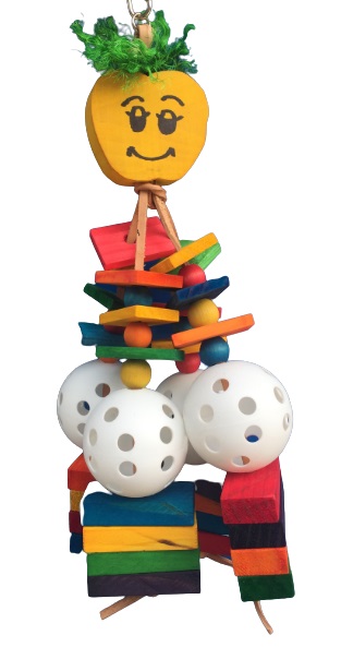 playing parrot rattan toy 45*16cm