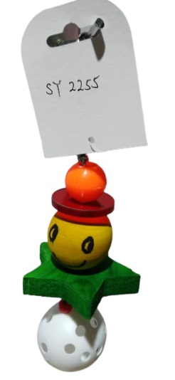 funny Colorful Wooden Bird Toys 20*6cm