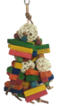[000000002270] Colorful Wooden Bird Toy 28*17cm