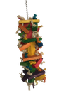 [000000002306] Random Colorful Wooden Parrot Toys 45*12cm