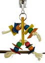 [000000002351] Wooden Block Swing Toy 15*9cm