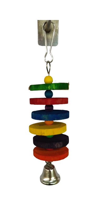 colorfull hanging bird toy 17*4cm