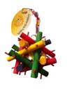 [0000000021913] Colored stick Wooden Bird Toys