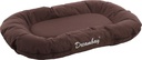 [5258210] Cushion Oval Brownbay Dark Brown 80 Cm