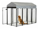 [541588]  Powder Coating Wire Welding Dog Kennel 183x122x243cm