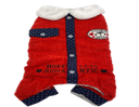 [153058] Sun shine Dog hoodie L-16 Red