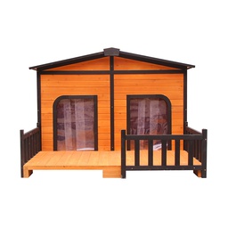 [6901355141101] Solid Wood Dog House Size: 135.5*141*101cm