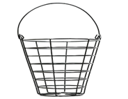 [86707540841] Egg Basket Small Black