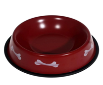 [DS-029l] Pet Bowl 22*16*5.5cm Red