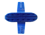 [60233] Plastic Curry Comb Large Blue