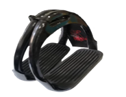 [4104] Plastic Horse Stirrup Black 11.8cm