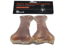 [181100888257] Rawhide and Chicken Pressed Bone 85gm 2Pcs