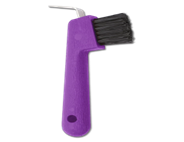 [07033] Soft touch hoof pick with bristle 16*8.5cm