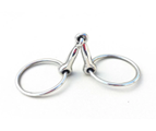 [0503135] Stainless Steel Ring Snaffle Bit 135mm