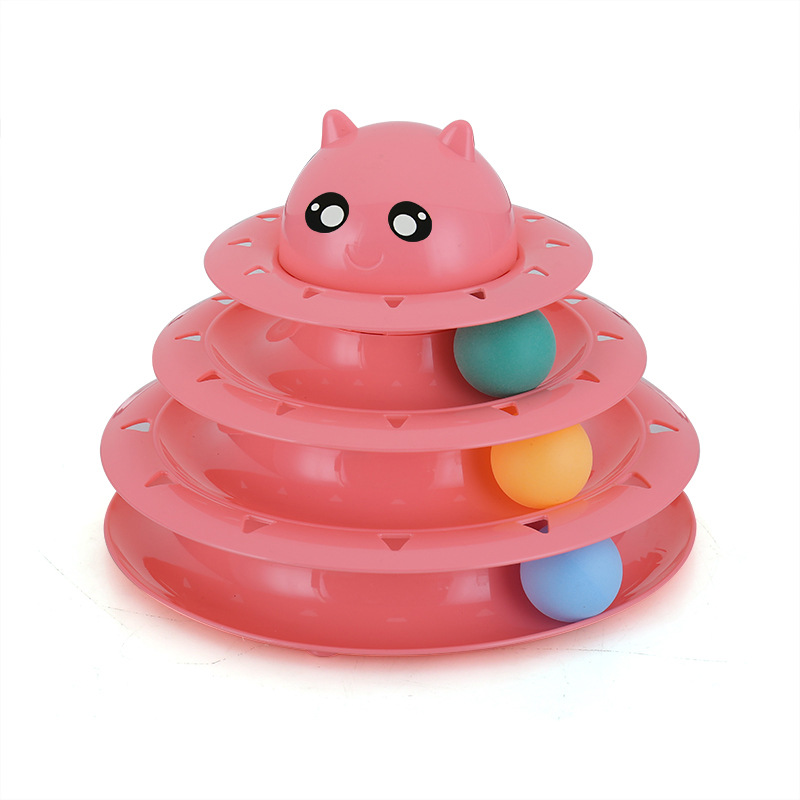 Red Four Layers of Interactive Toys 24.5*19.5cm