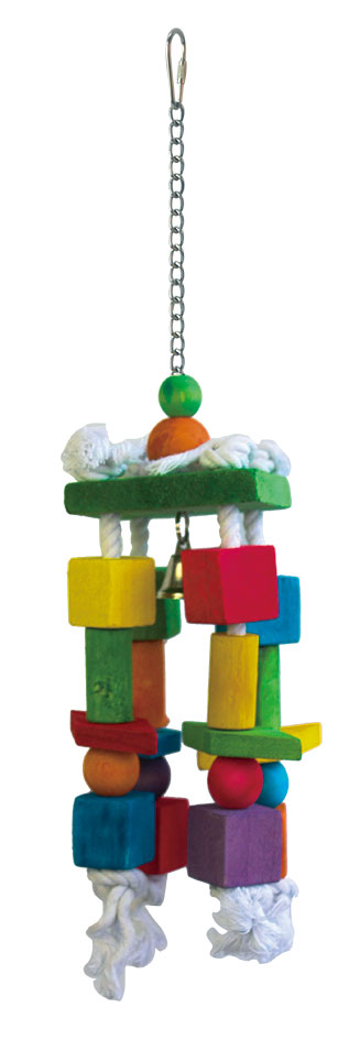 Colorful hanging bird toy 40*9 cm