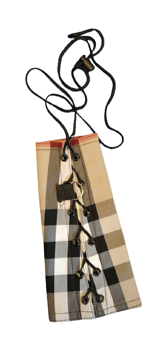 Arm and Hand cape Beige With Lines