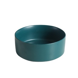 [6920210507307SGN] Ceramic Feeder 13cm.400ml. Dark Green
