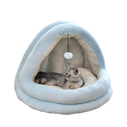 [6920210507108] Cat Nest 44*38*38cm Shark Dark Blue 