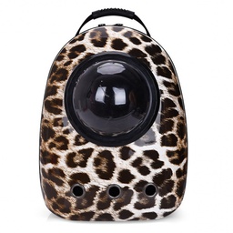 [6920210615106] Pet Backpack L33cm*W22cm*H42cm Leopord Color