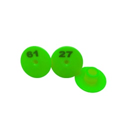 [86118100] Round Ear Tag Dia 1-100 Orange