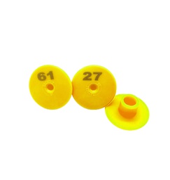 [8611850] Round Ear Tag Dia 1-50 Yellow