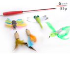 [20210508203] cat wand toy with 6  pcs